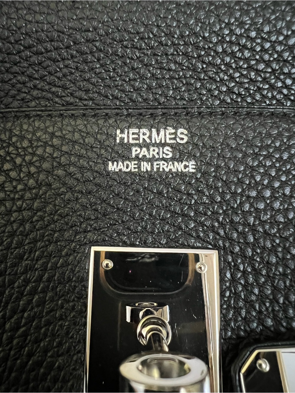 SOLD Hermes Black Birkin 35 in Noir Togo Leather With Palladium Hardware - Picture 10 of 16